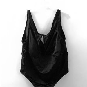 Black mesh swimsuit